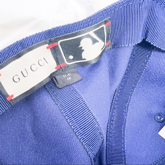 Gucci NY Butterflies Embroidery New York Yankees Cap - Picture 9 of 11